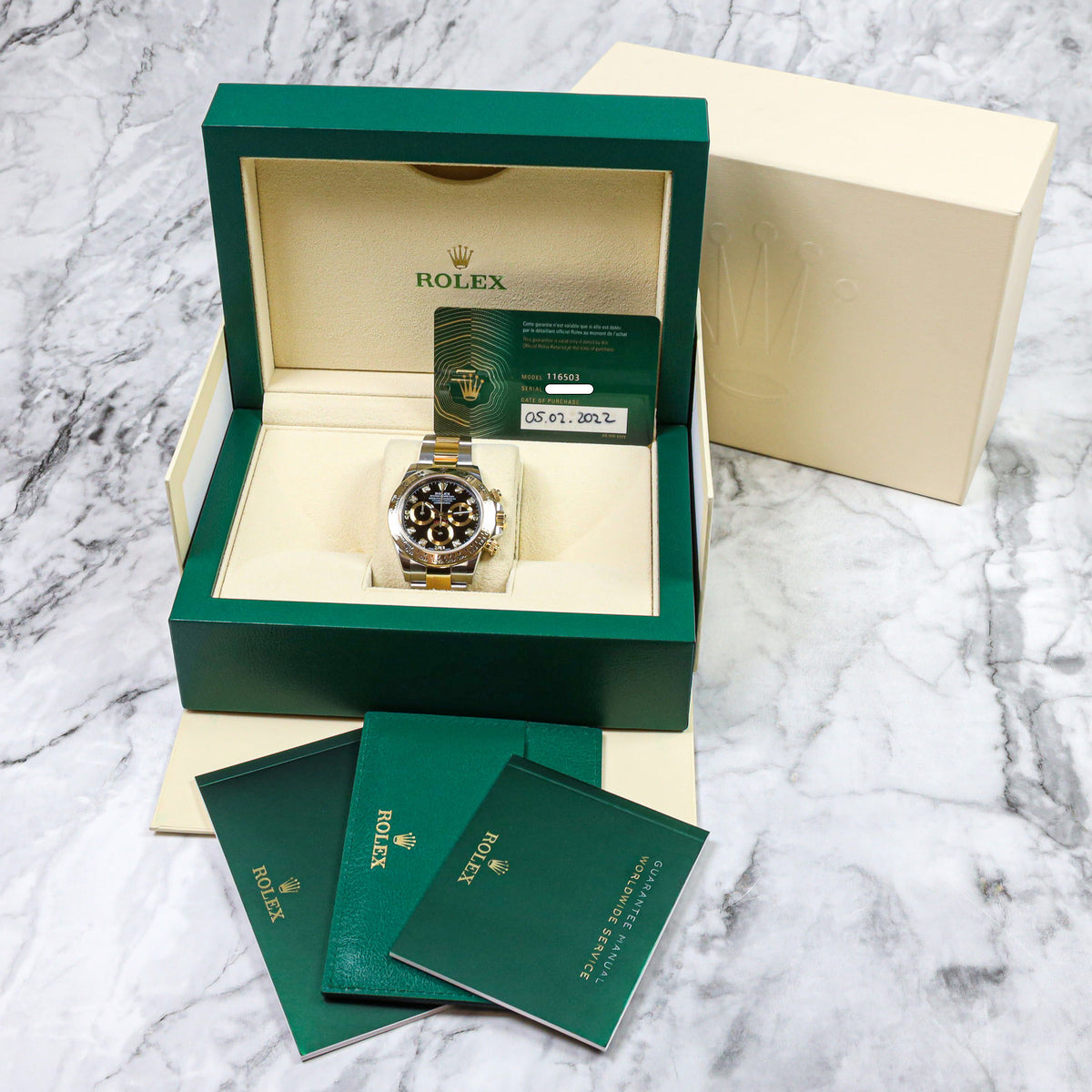 Rolex Daytona 40 116503 Edelstahl/Gold Black Dial