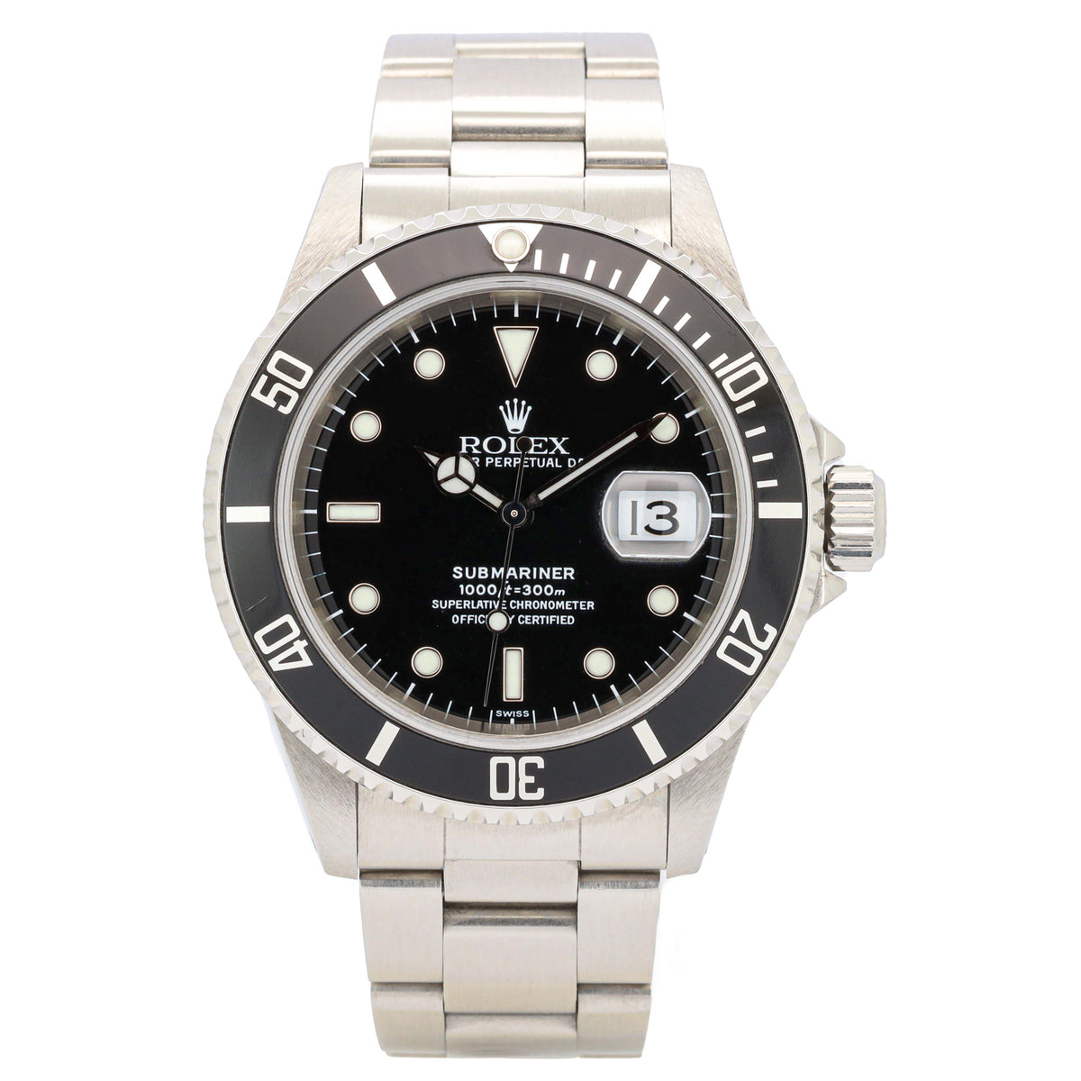 Rolex Submariner Date 40 16610 Edelstahl