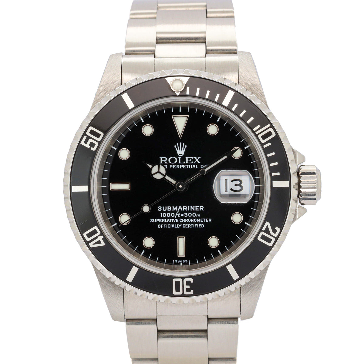Rolex Submariner Date 40 16610 Edelstahl