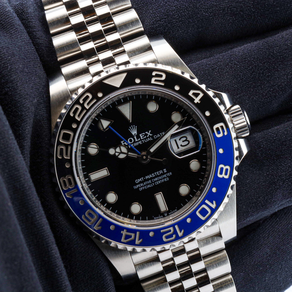 Rolex GMT-Master II 40 126710BLNR Batgirl Edelstahl Full Set