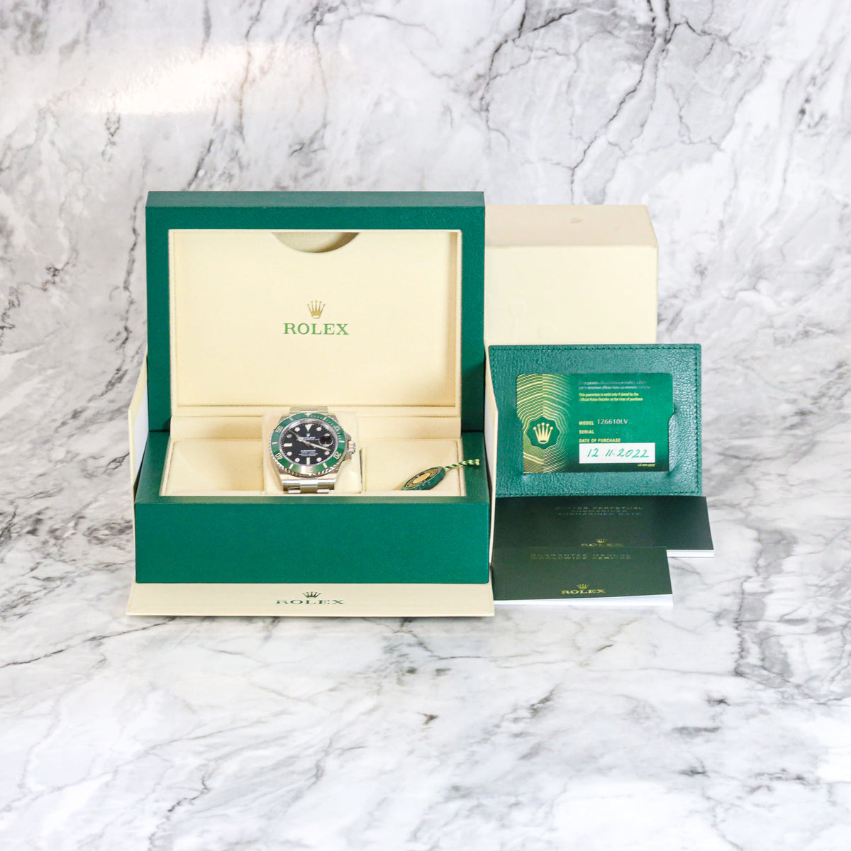 Rolex Submariner Date Starbucks 126610LV UNGETRAGEN Full Set