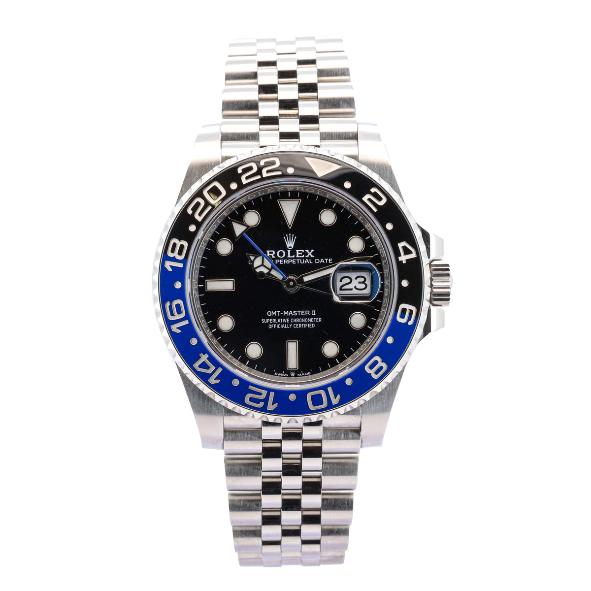 Rolex GMT-Master II 40mm Edelstahl Jubilee 126710BLNR Batgirl