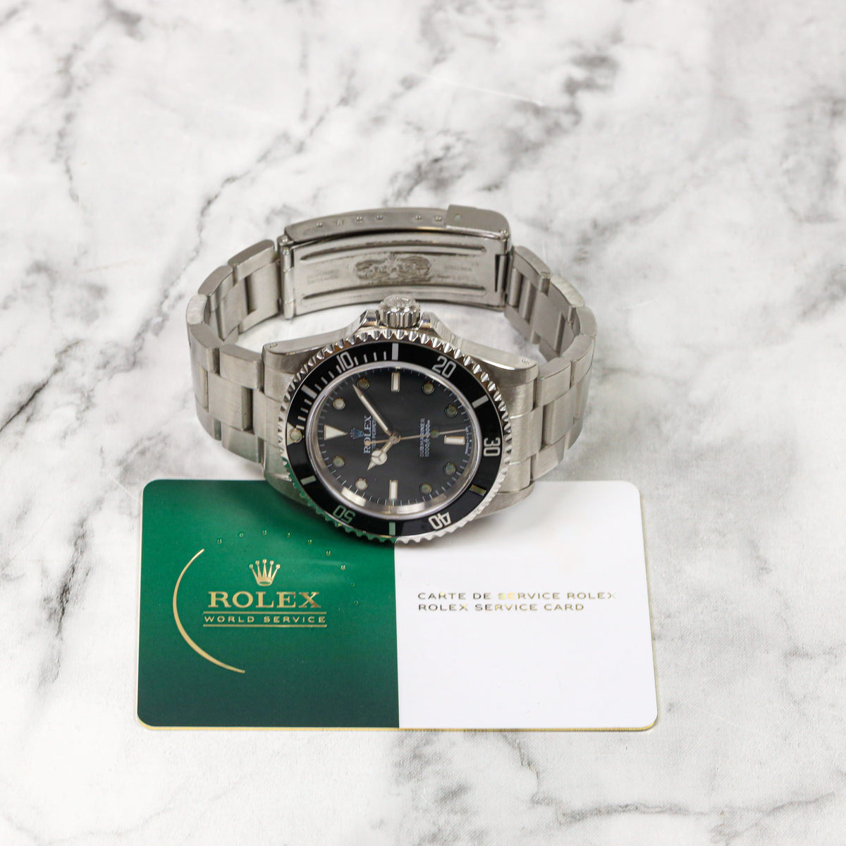 Rolex Submariner 40 14060 No Date Edelstahl Service card 03/24