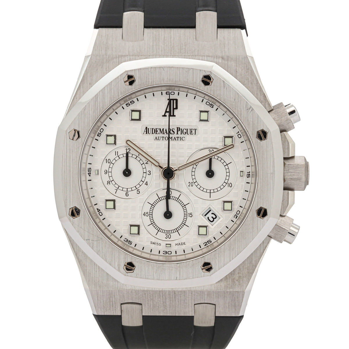 Audemars Piguet Royal Oak Chronograph 39 26022BC.OO.D002CR.01 White Gold Black Rubber Strap