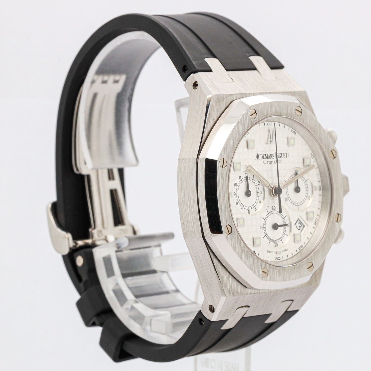 Audemars Piguet Royal Oak Chronograph 39 26022BC.OO.D002CR.01 White Gold Black Rubber Strap