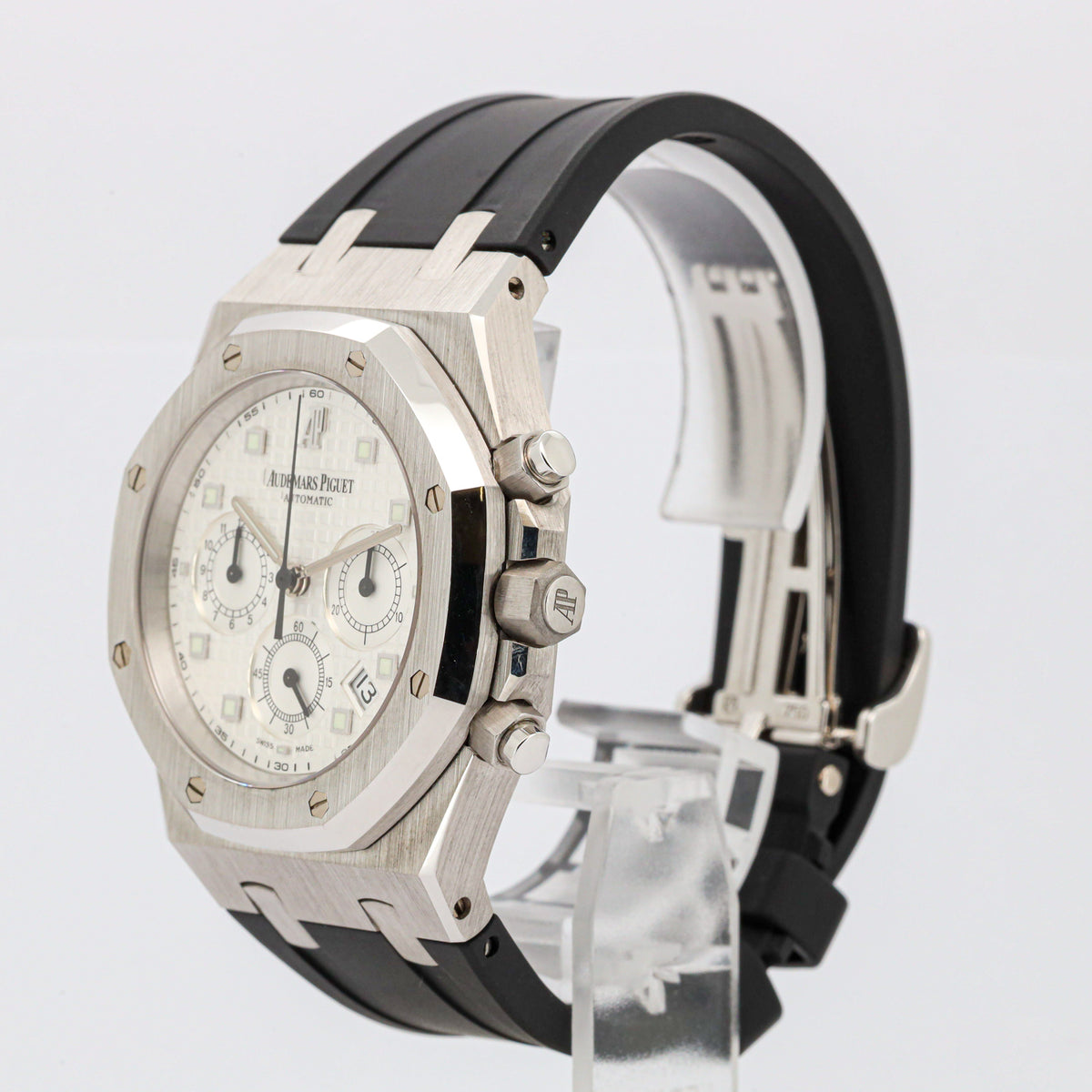 Audemars Piguet Royal Oak Chronograph 39 26022BC.OO.D002CR.01 White Gold Black Rubber Strap