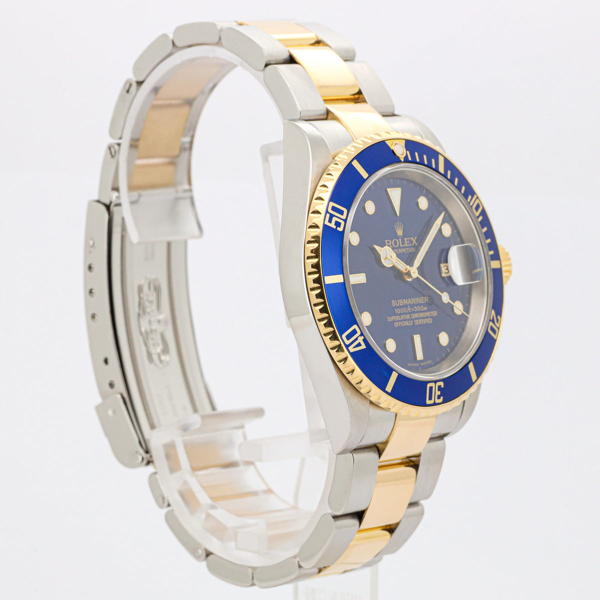 Rolex Submariner Date 40 16613 Edelstahl/Gold Blue Dial