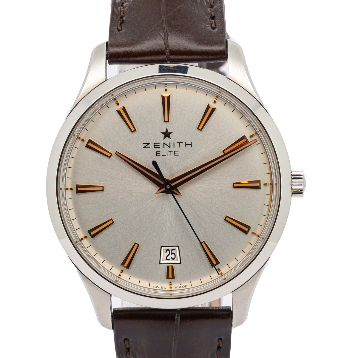 Zenith Captain Central Second Elite 40mm Edelstahl  03.2020.670