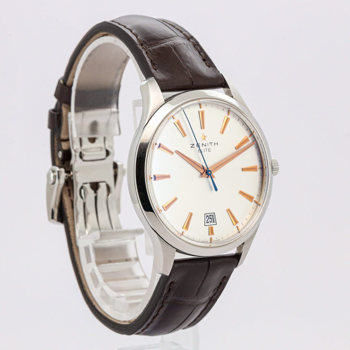 Zenith Captain Central Second Elite 40mm Edelstahl  03.2020.670