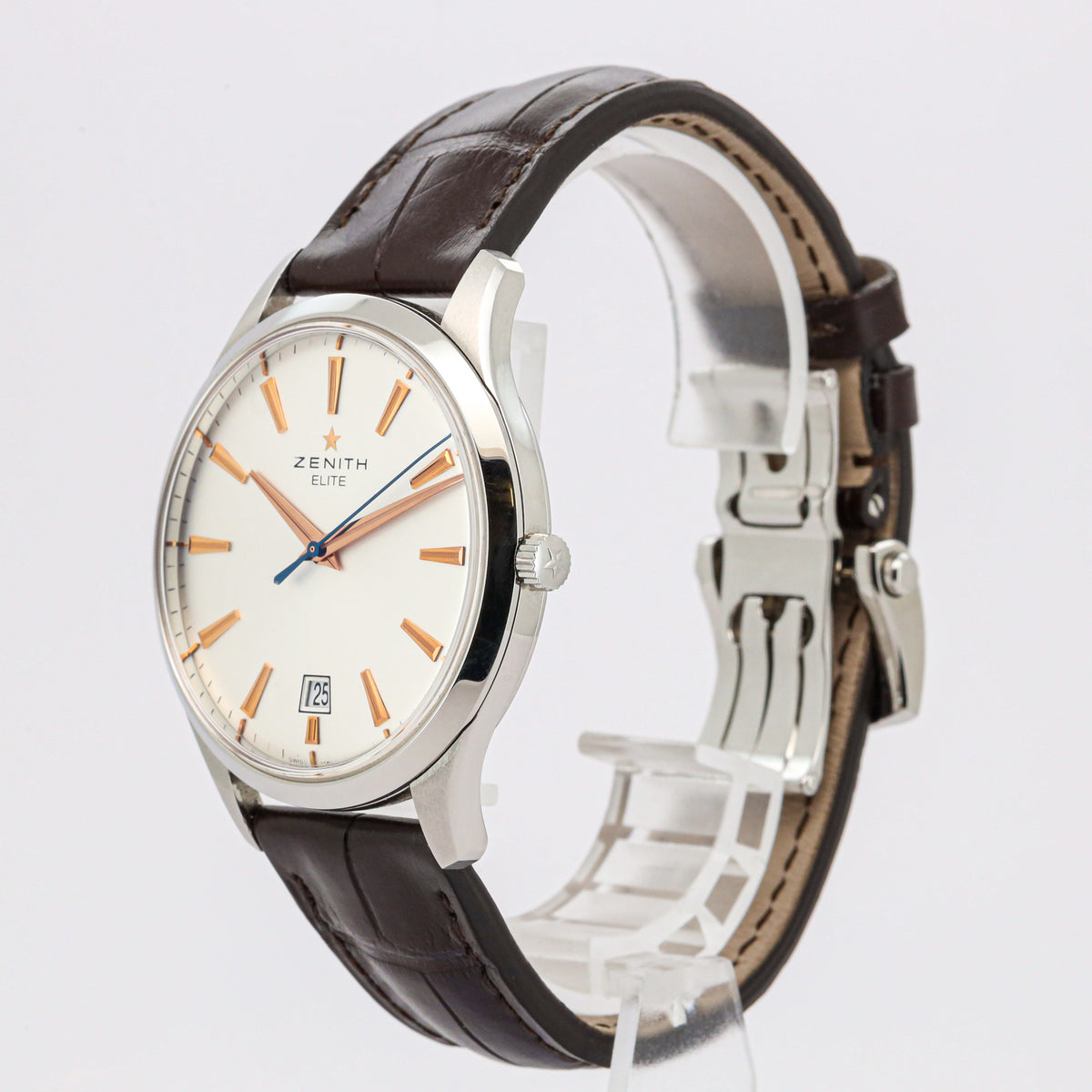 Zenith Captain Central Second Elite 40mm Edelstahl  03.2020.670