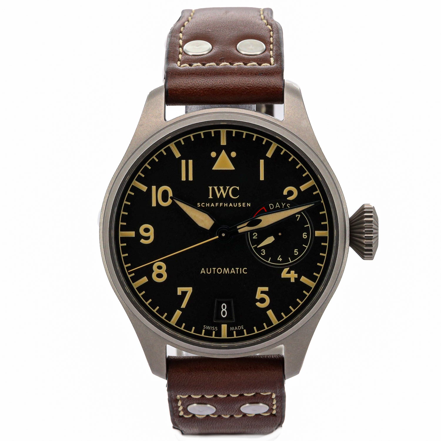 IWC Schaffhausen Große Fliegeruhr Big Pilot Heritage Titanium 7 Days 501004