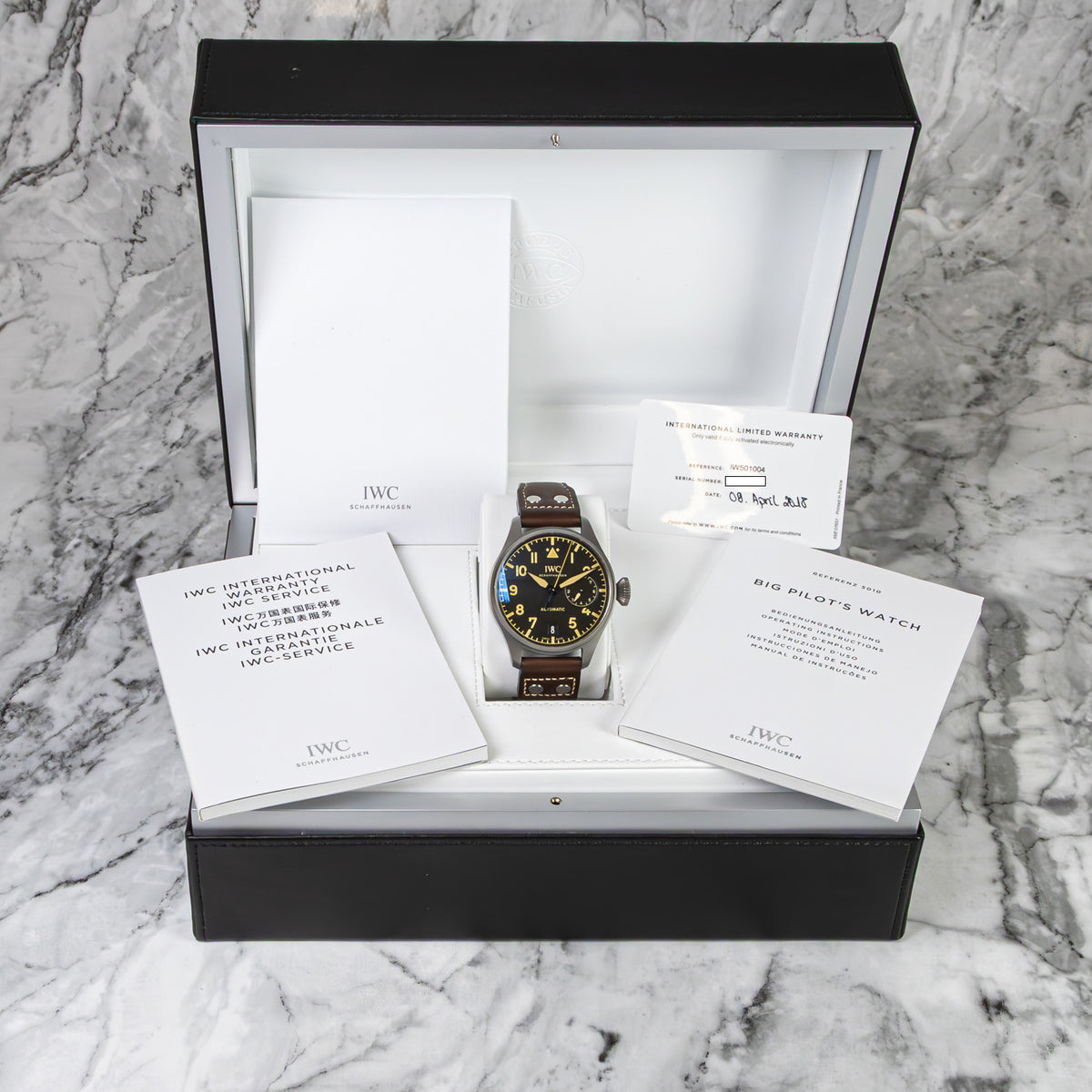 IWC Schaffhausen Große Fliegeruhr Big Pilot Heritage Titanium 7 Days 501004