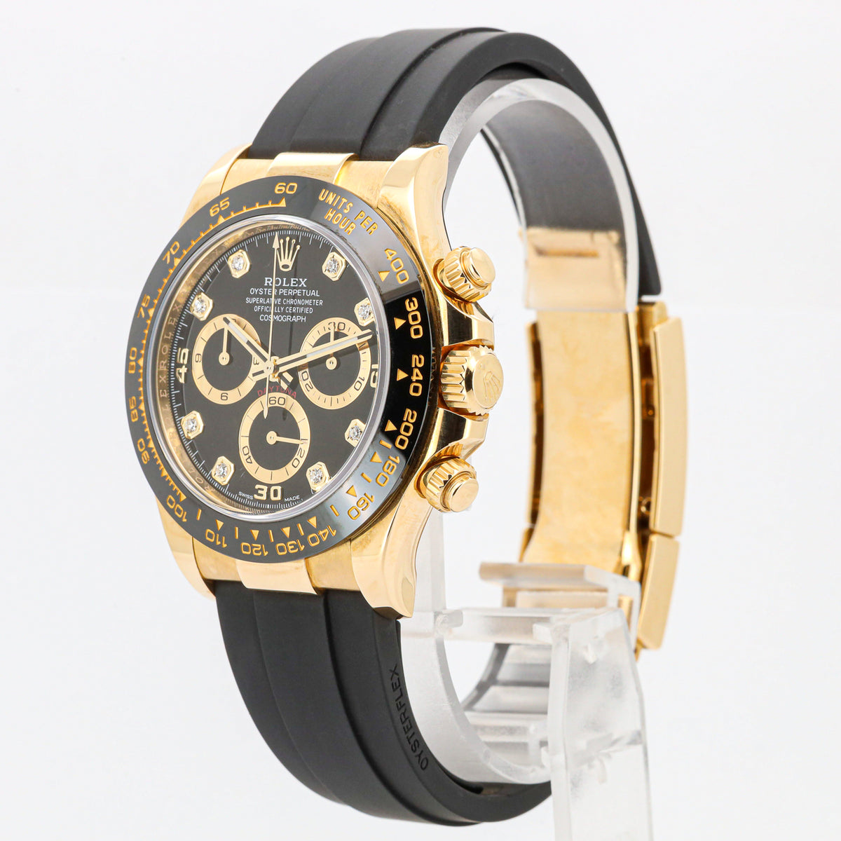 Rolex Daytona 40 116518LN Oysterflex (F) Black/Diamond - Dial 2022