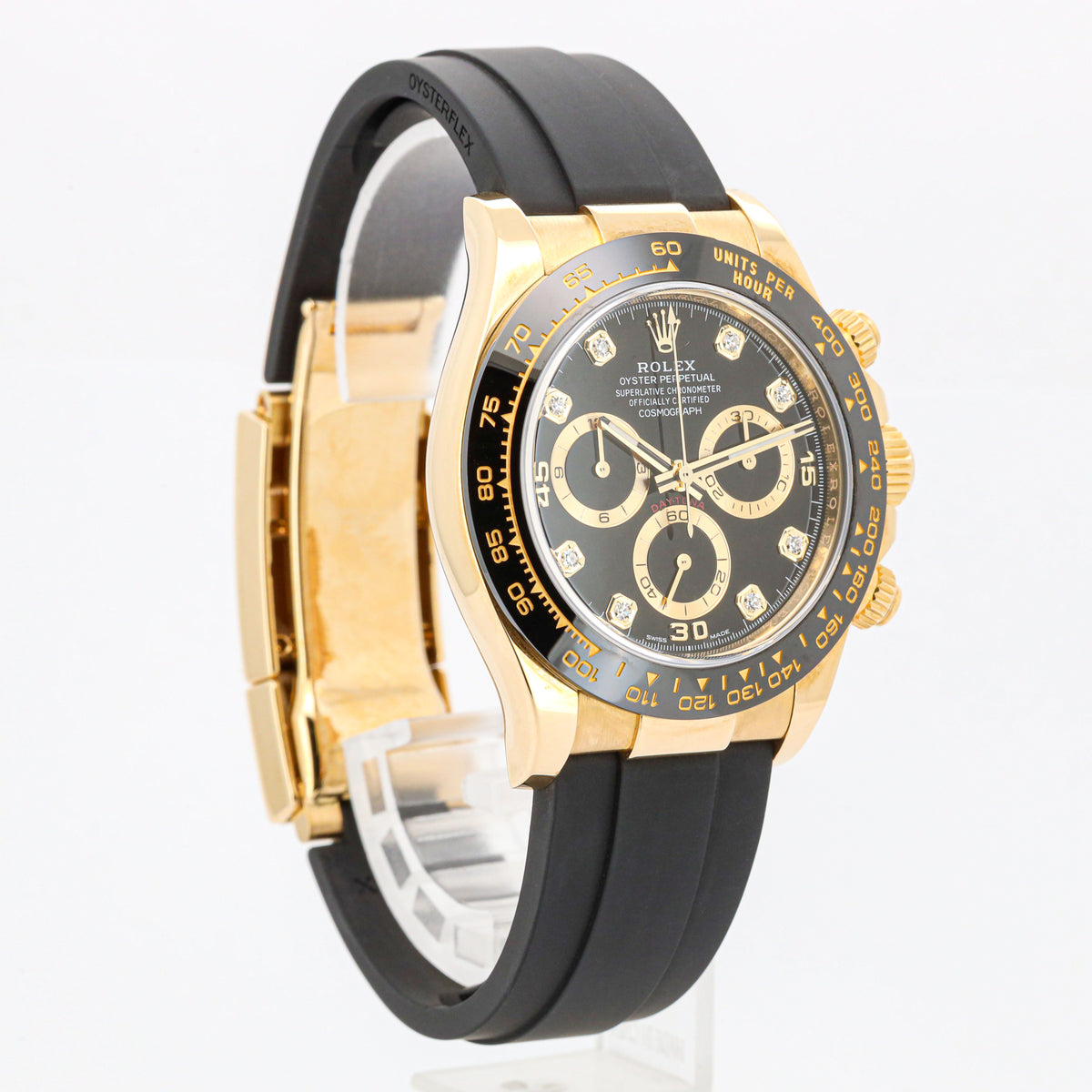 Rolex Daytona 40 116518LN Oysterflex (F) Black/Diamond - Dial 2022