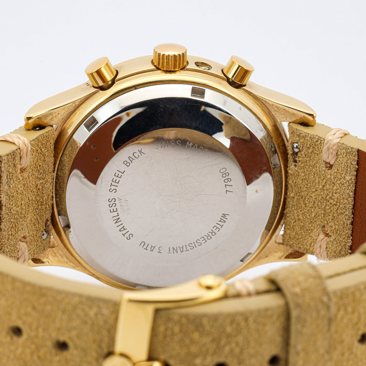 Chronoswiss Lunar 38 Ref. 77990 Mondphase Chronograph Vergoldet