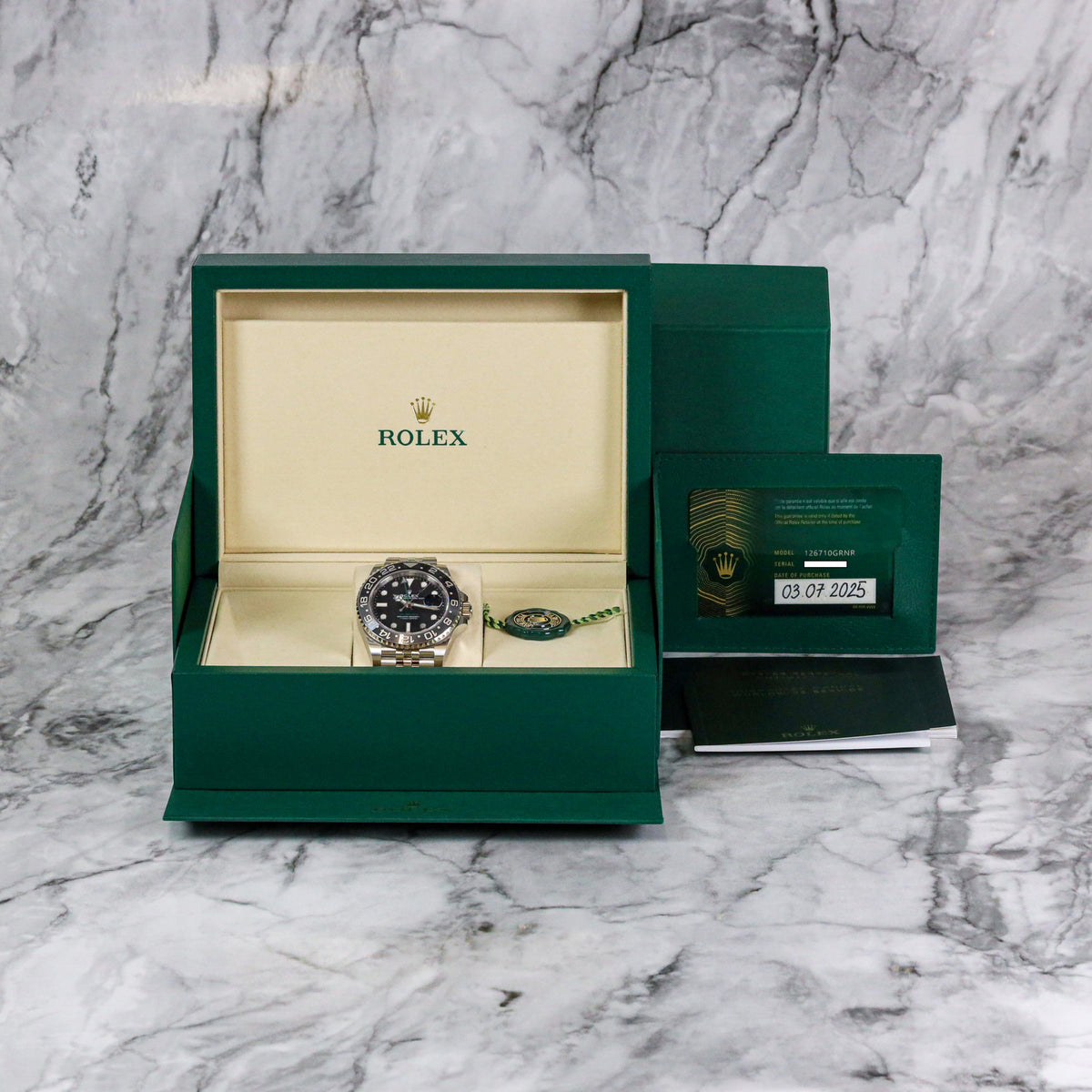 Rolex GMT-Master II 126710GRNR Bruce Wayne 07/2025