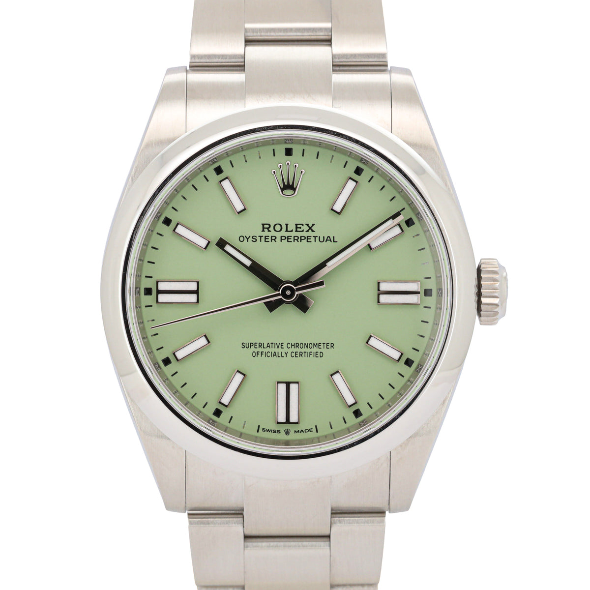 Rolex Oyster Perpetual 41 134300 Pistachio 12/25