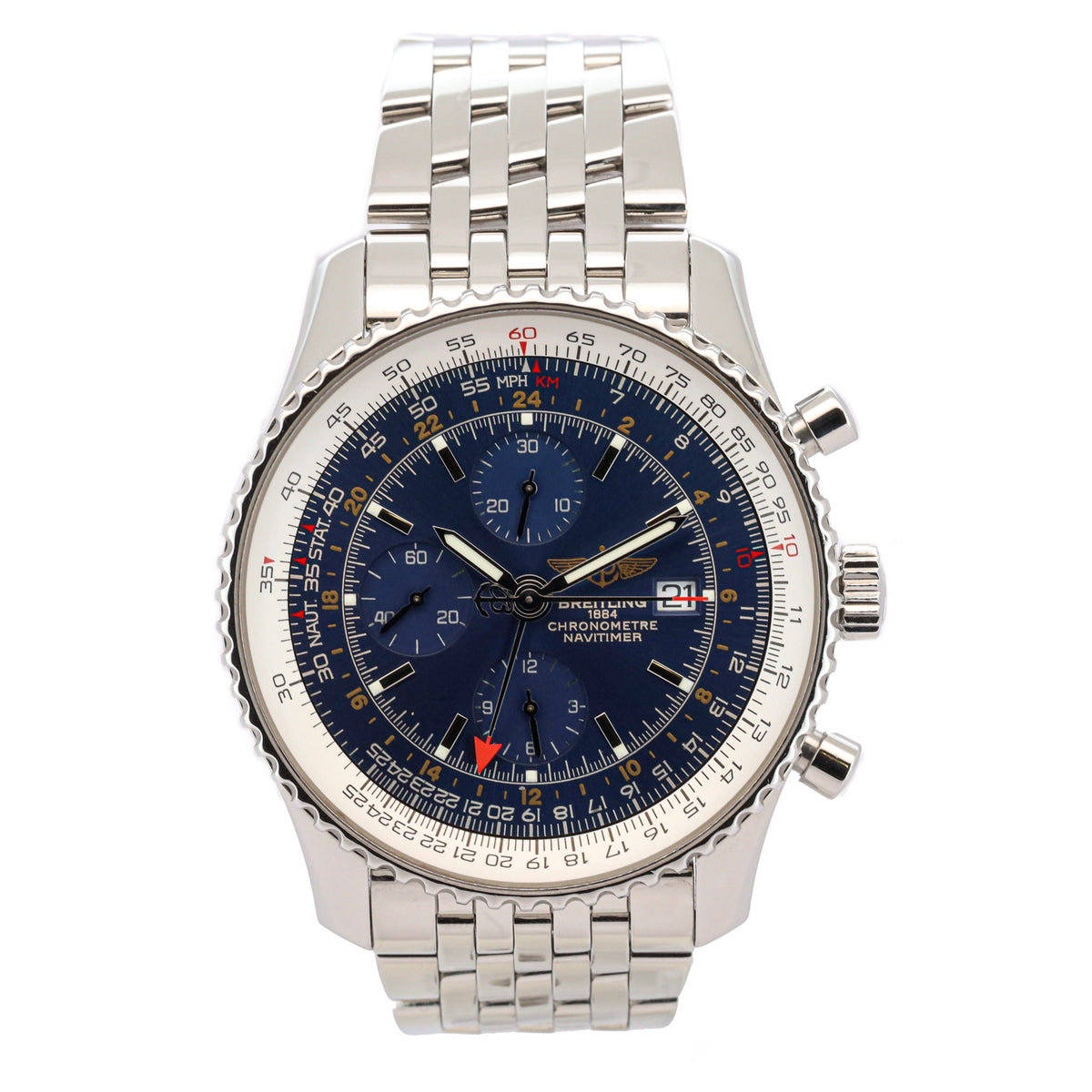 Breitling Navitimer World A2433212 GMT Full Set