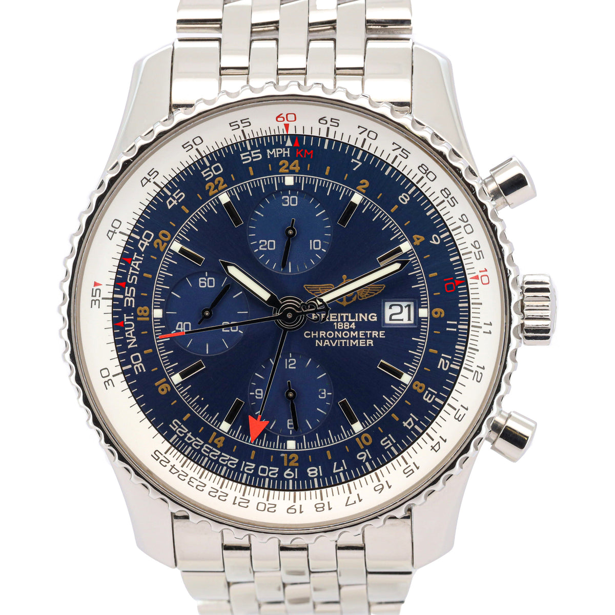 Breitling Navitimer World A2433212 GMT Full Set