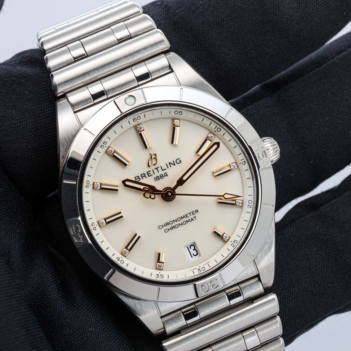 Breitling Chronomat Automatic 36 A10380 B&P aus DE