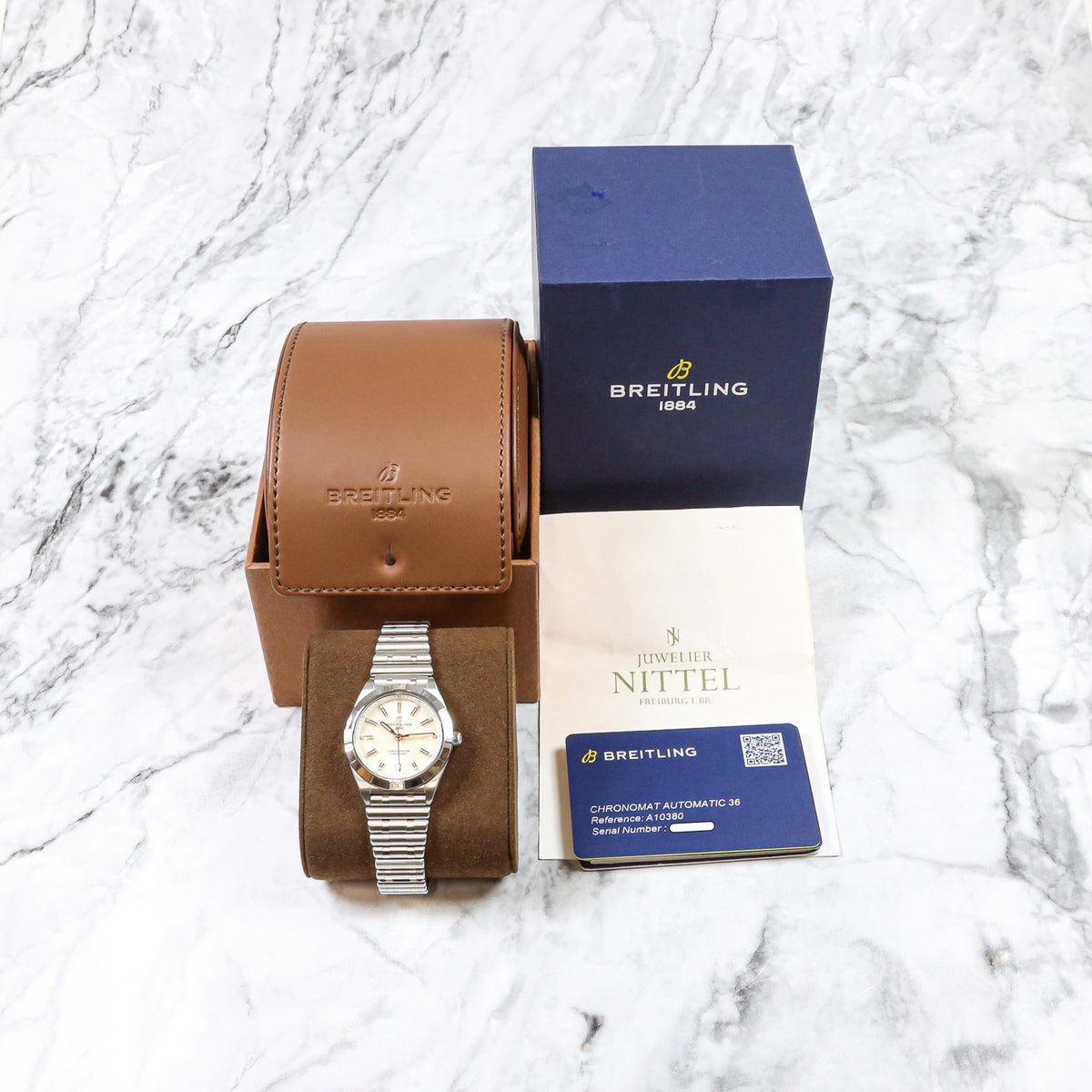 Breitling Chronomat Automatic 36 A10380 B&P aus DE