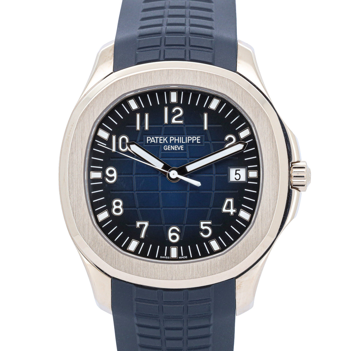 Patek Philippe Aquanaut Blue Dial 42mm Weißgold 5168G