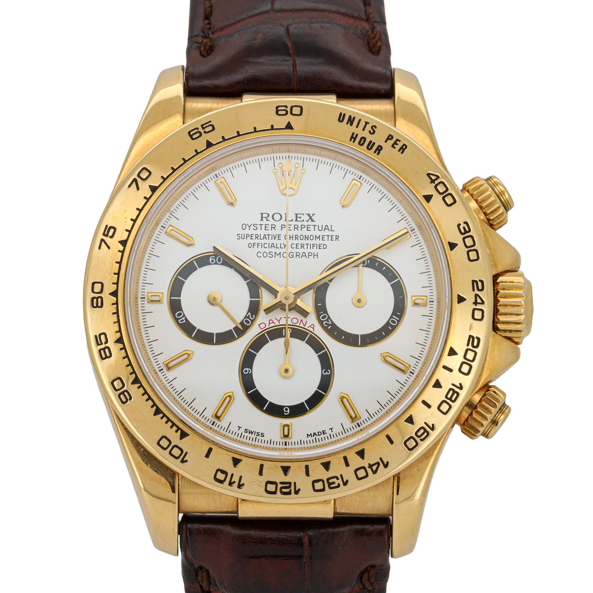 Rolex Daytona Zenith 16518 " Inverted 6 serial N.. " Gelbgold 18K Box & Papiere