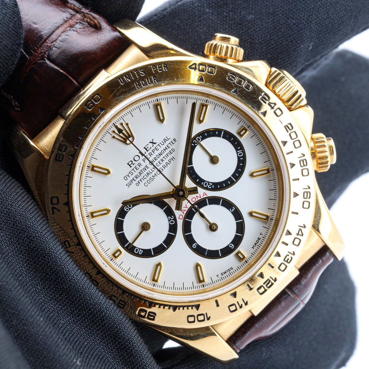 Rolex Daytona Zenith 16518 " Inverted 6 serial N.. " Gelbgold 18K Box & Papiere