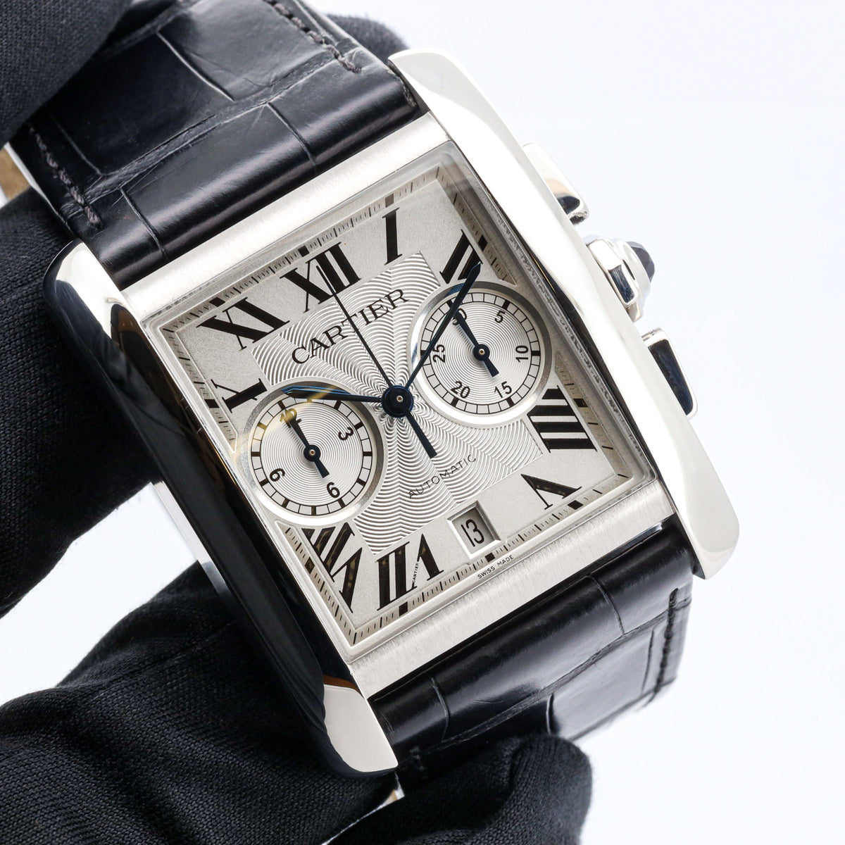 Cartier Tank MC Chronograph W5330007 Edelstahl  B&P