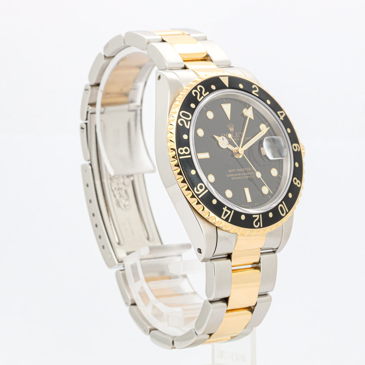 Rolex GMT-Master II 16713 Stahl/Gold Black Dial Sn. L...