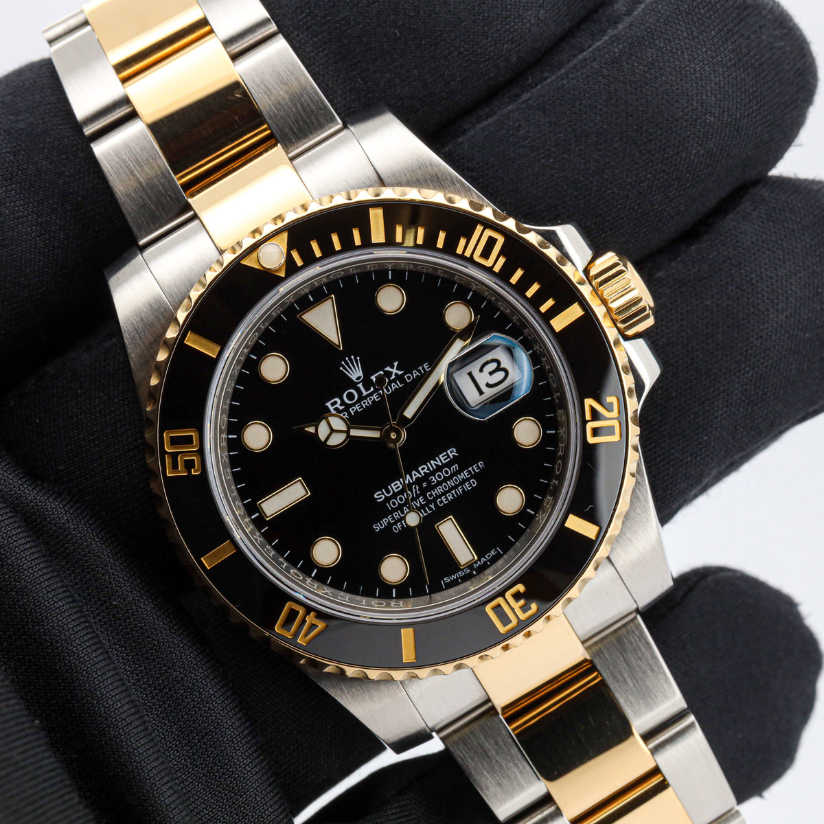 Rolex Submariner Date 40 16613LN Edelstahl/Gold Full Set