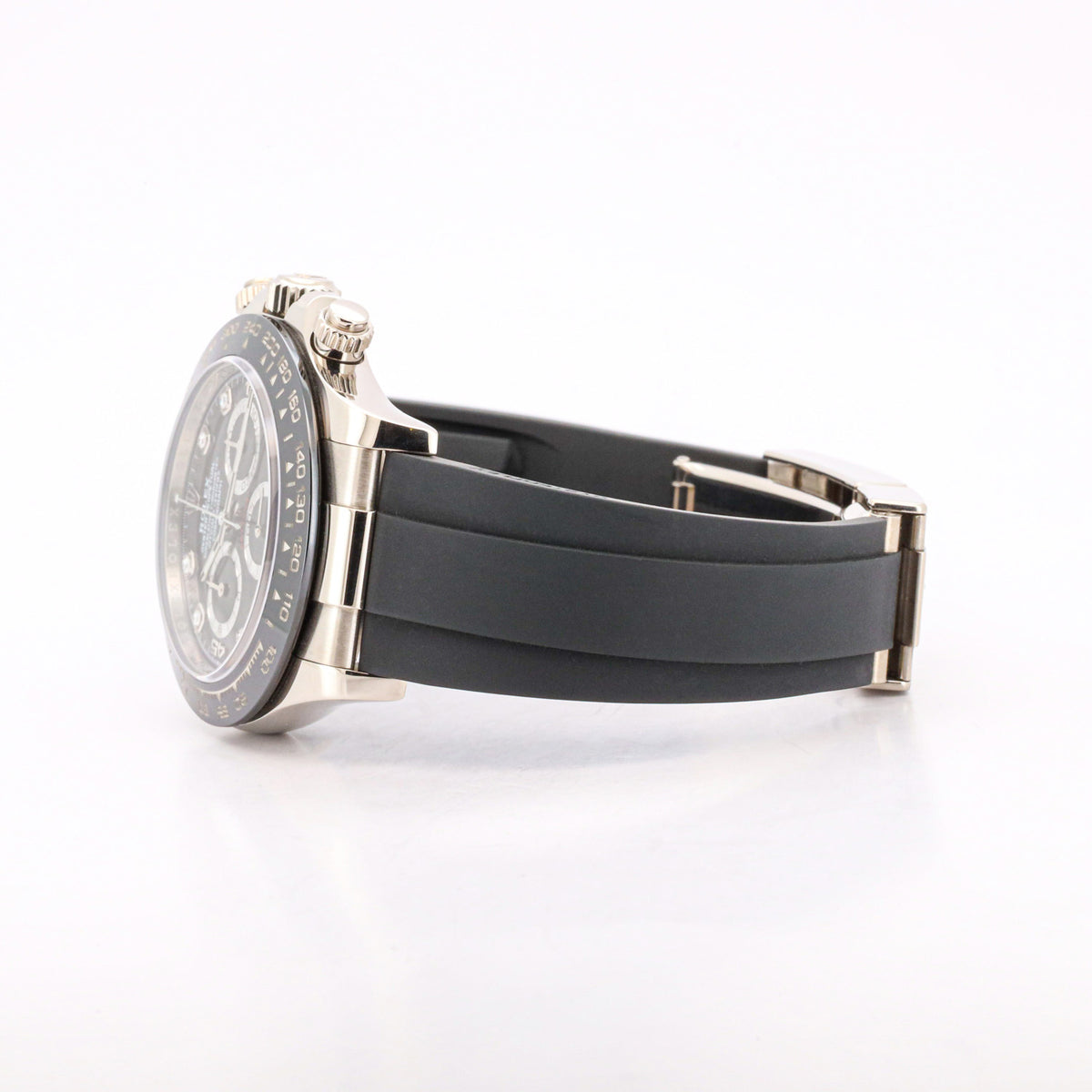 Rolex Daytona 116519LN Cosmograph Weißgold Black-Diamond Dial Oysterflex