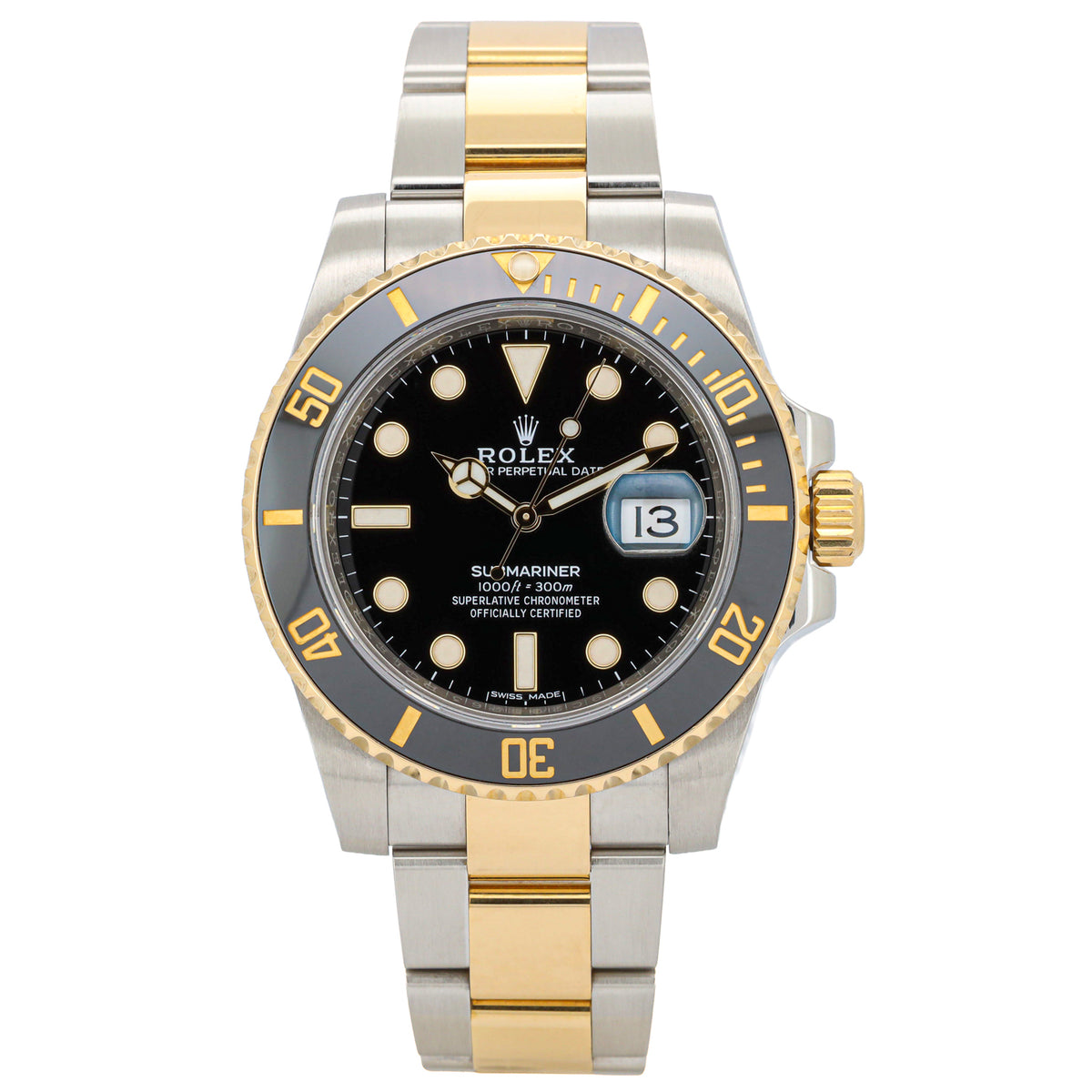 Rolex Submariner Date 40 16613LN Edelstahl/Gold Full Set