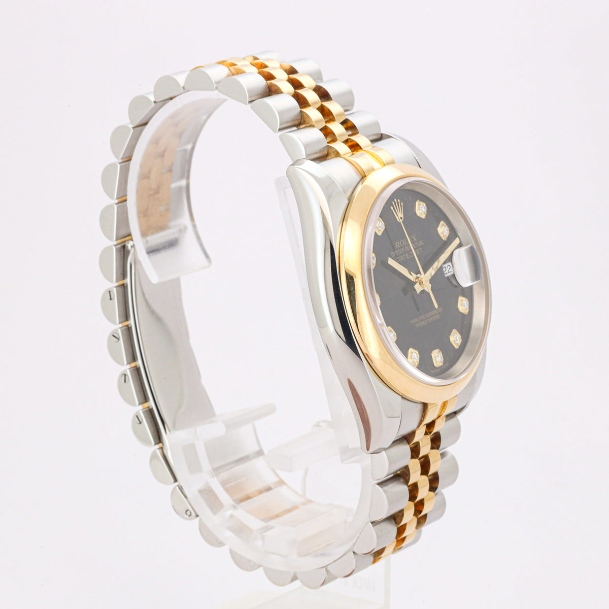 Rolex Datejust 36 116233 Stahl/Gold Black Diamond Dial