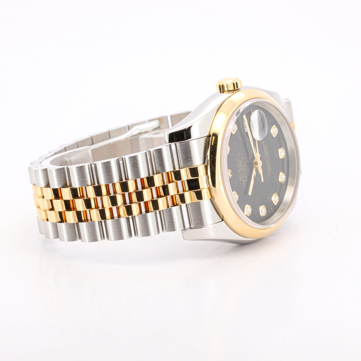 Rolex Datejust 36 116233 Stahl/Gold Black Diamond Dial