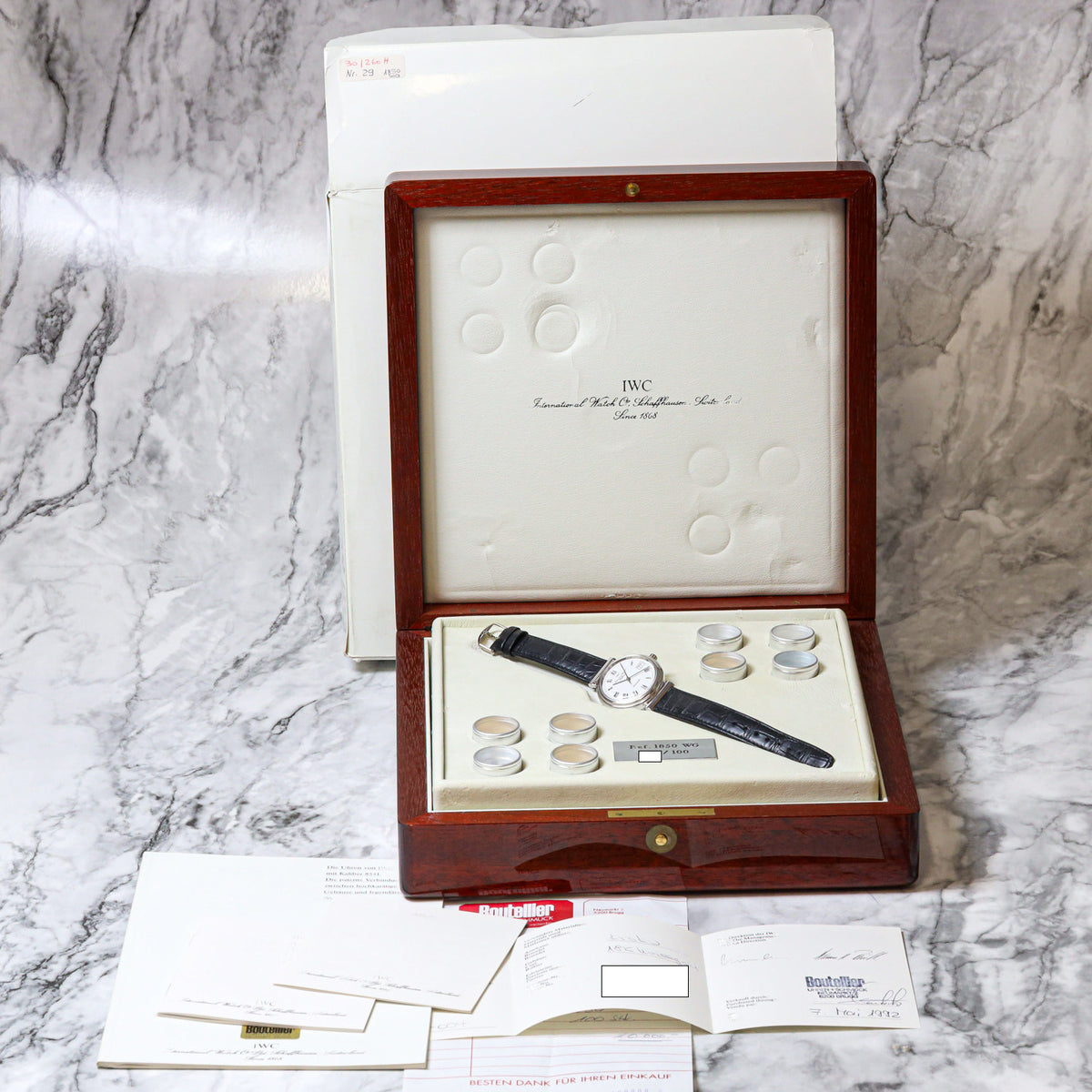 IWC Schaffhausen Da Vinci 1850W6 Weißgold 750 Ungetragen