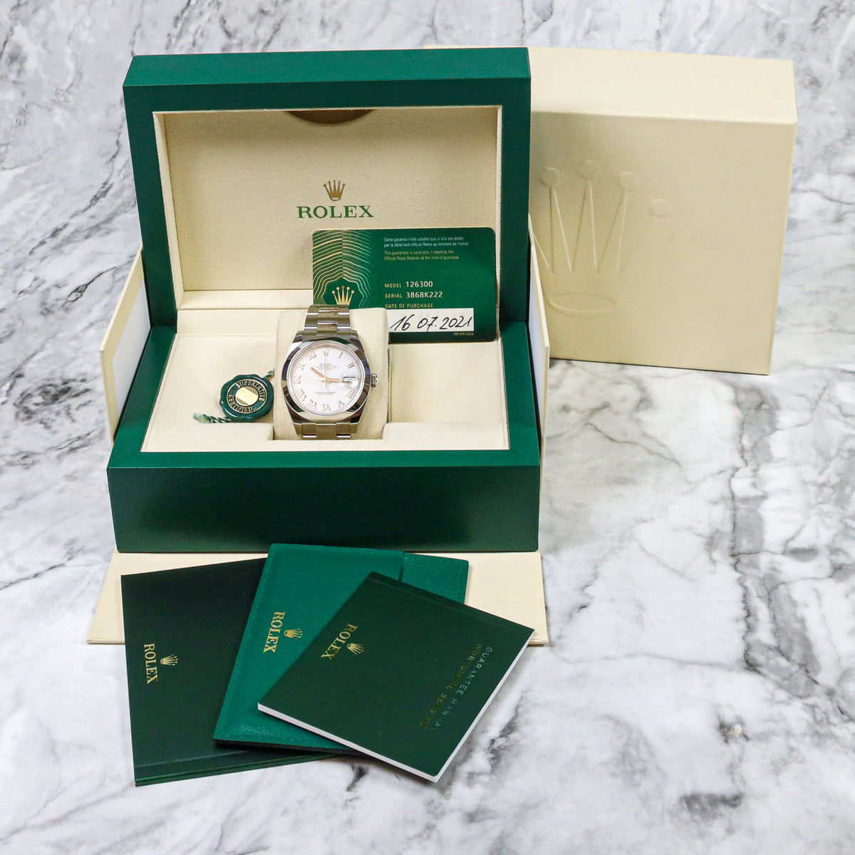 Rolex Datejust 41 126300 Romen Dial NEW