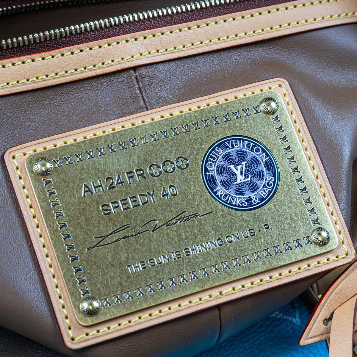 Louis Vuitton Speedy P9 40 mit Schulterriemen M11564 Turquoise