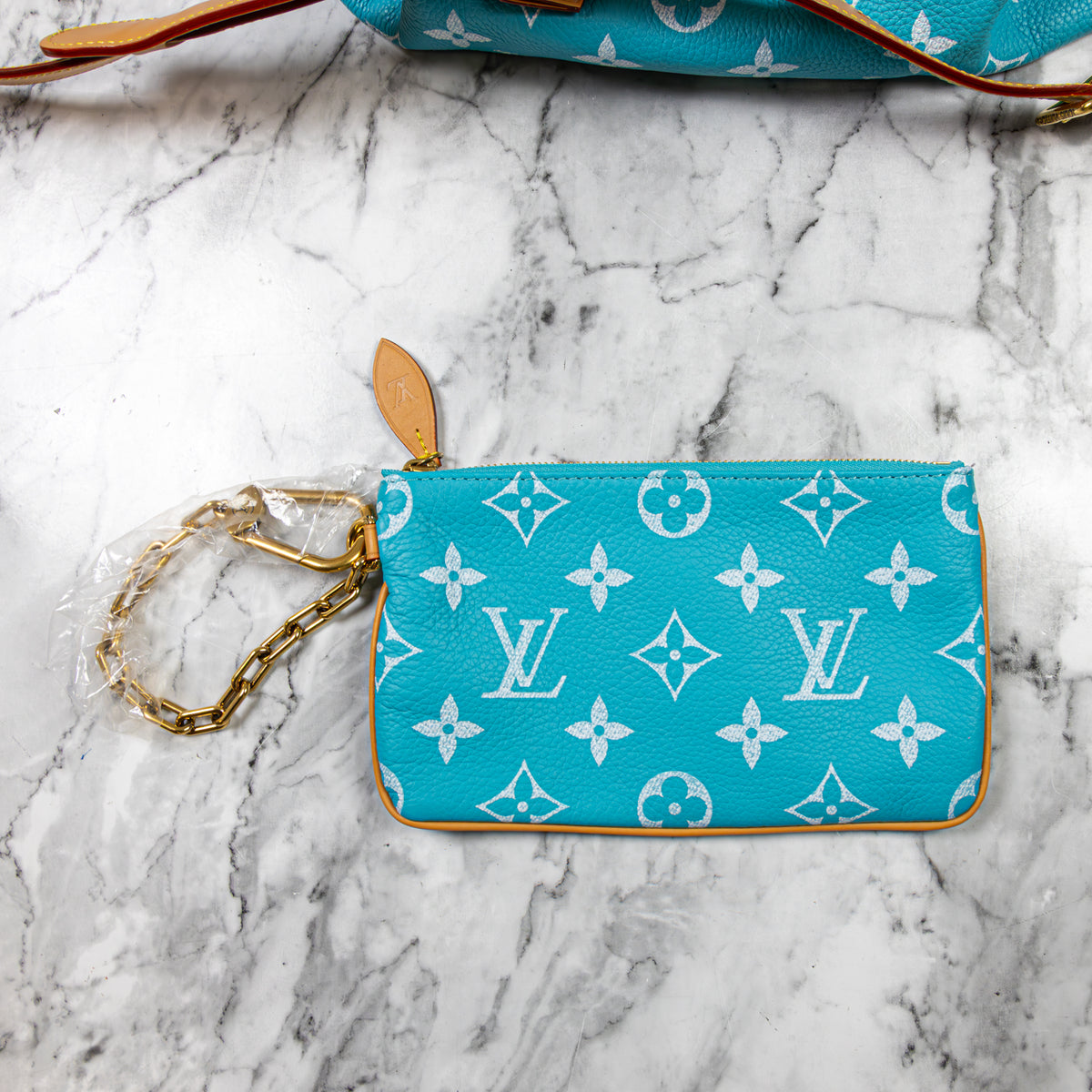 Louis Vuitton Speedy P9 40 mit Schulterriemen M11564 Turquoise