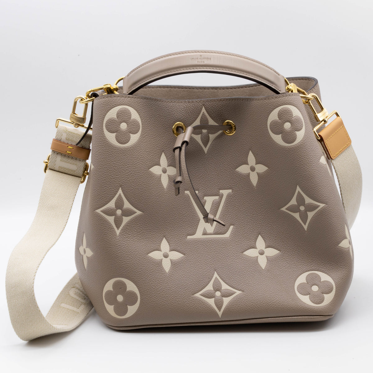 Louis Vuitton NeoNoe MM Monogram Empreinte Bicolor Leder M45555