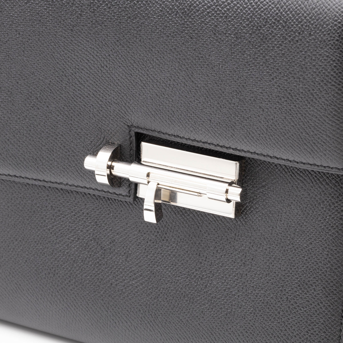 Hermès Verrou 21 Epsom Leder Schwarz Palladium Umhängetasche