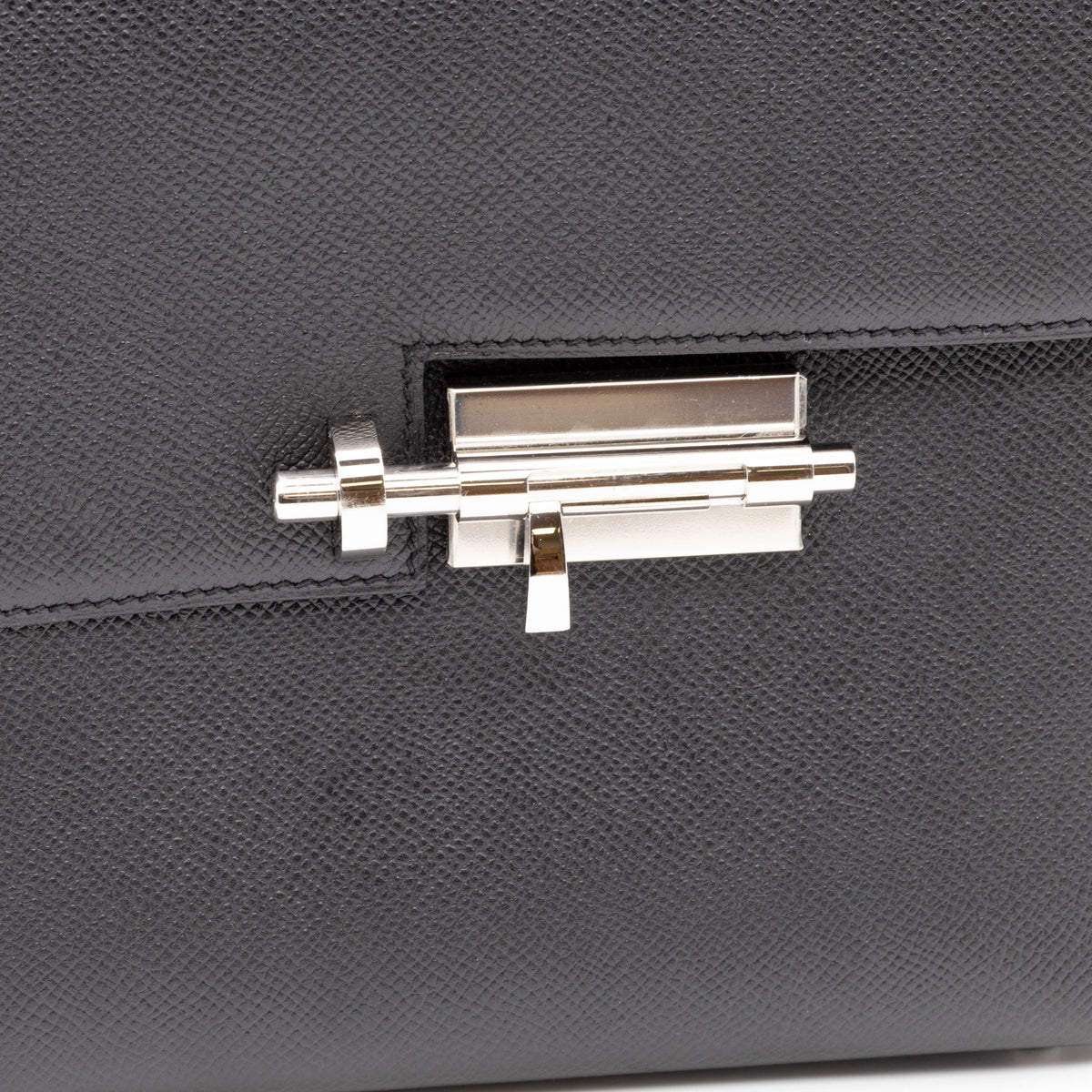 Hermès Verrou 21 Epsom Leder Schwarz Palladium Umhängetasche