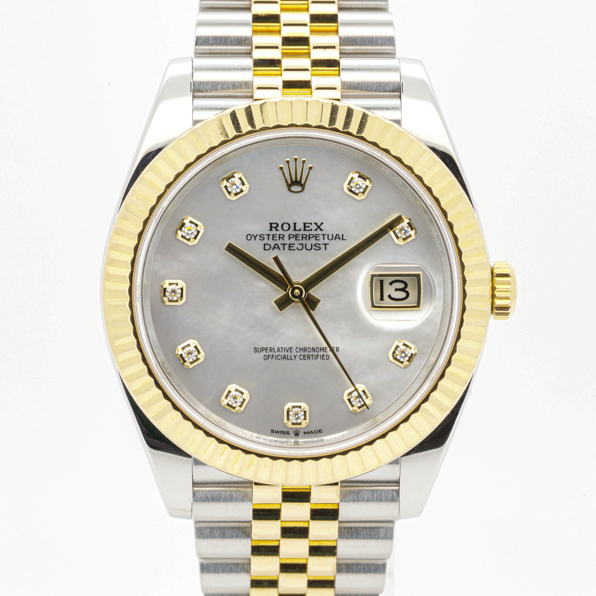 Rolex Datejust 41 126333 Mother of Pearl Dial Jubilee