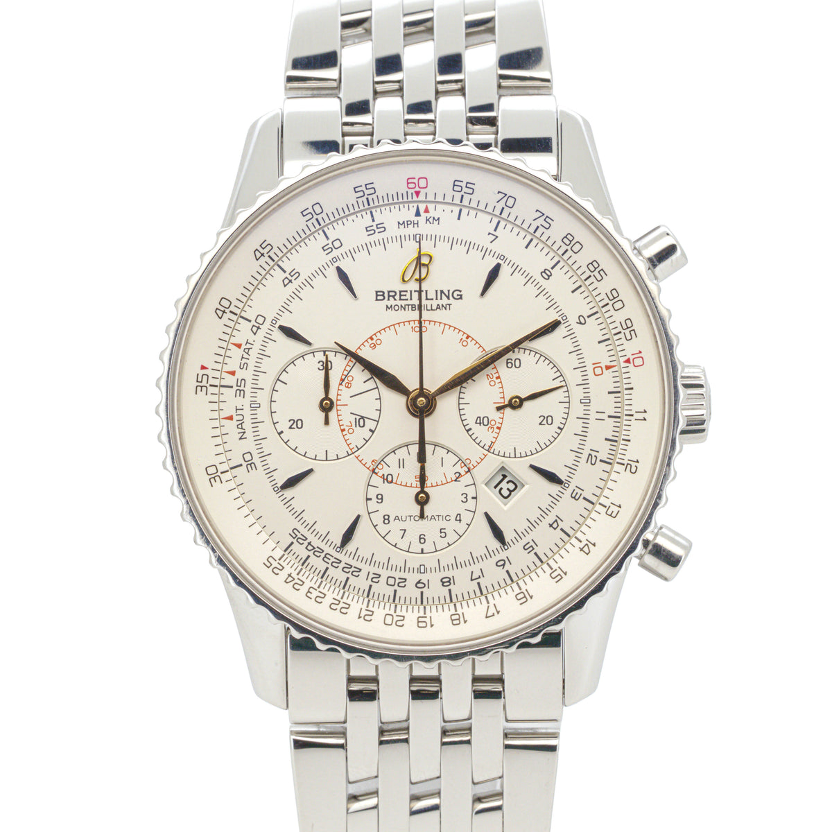 Breitling Montbrillant Navitimer 38 A41370 Chronograph Chronometer Zertifikat