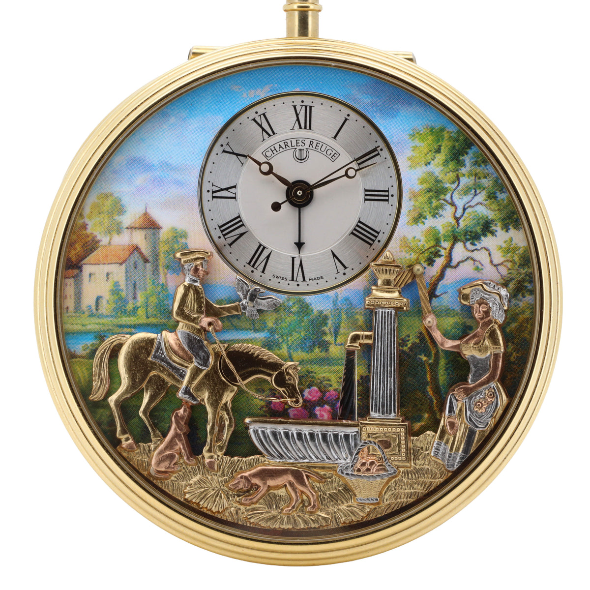 Charles Reuge Taschenuhr mit Spielwerk