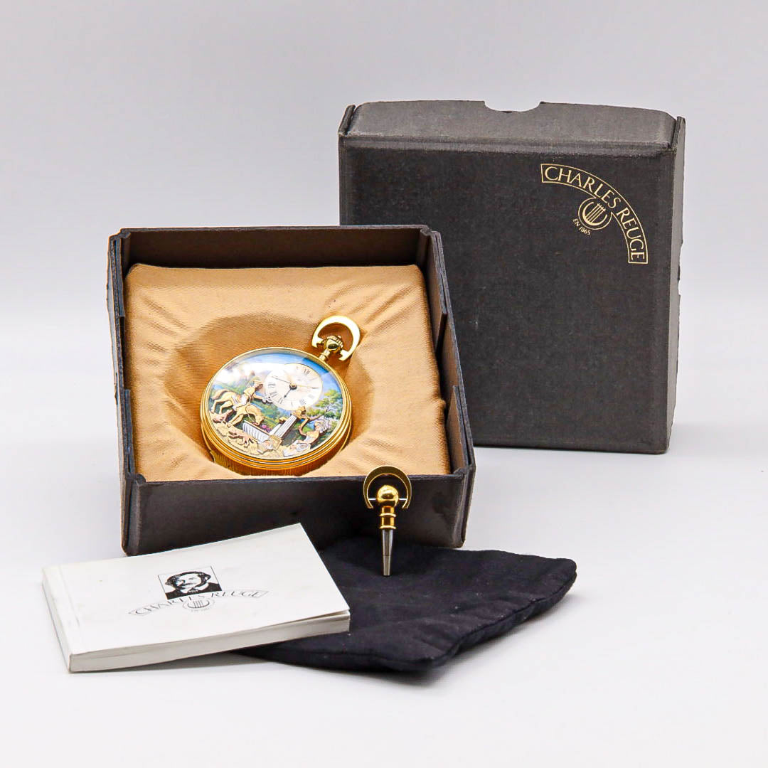 Charles Reuge Taschenuhr mit Spielwerk