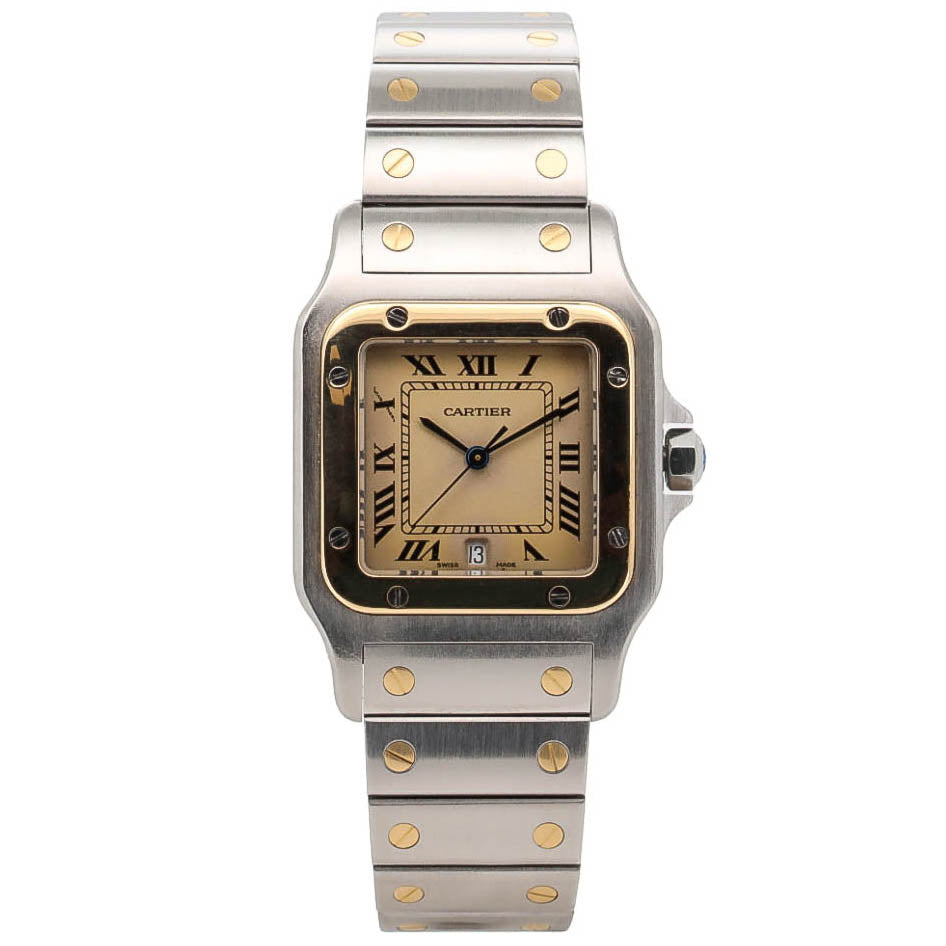 Cartier Santos Galbee 29x41mm 187901 Stahl Gold