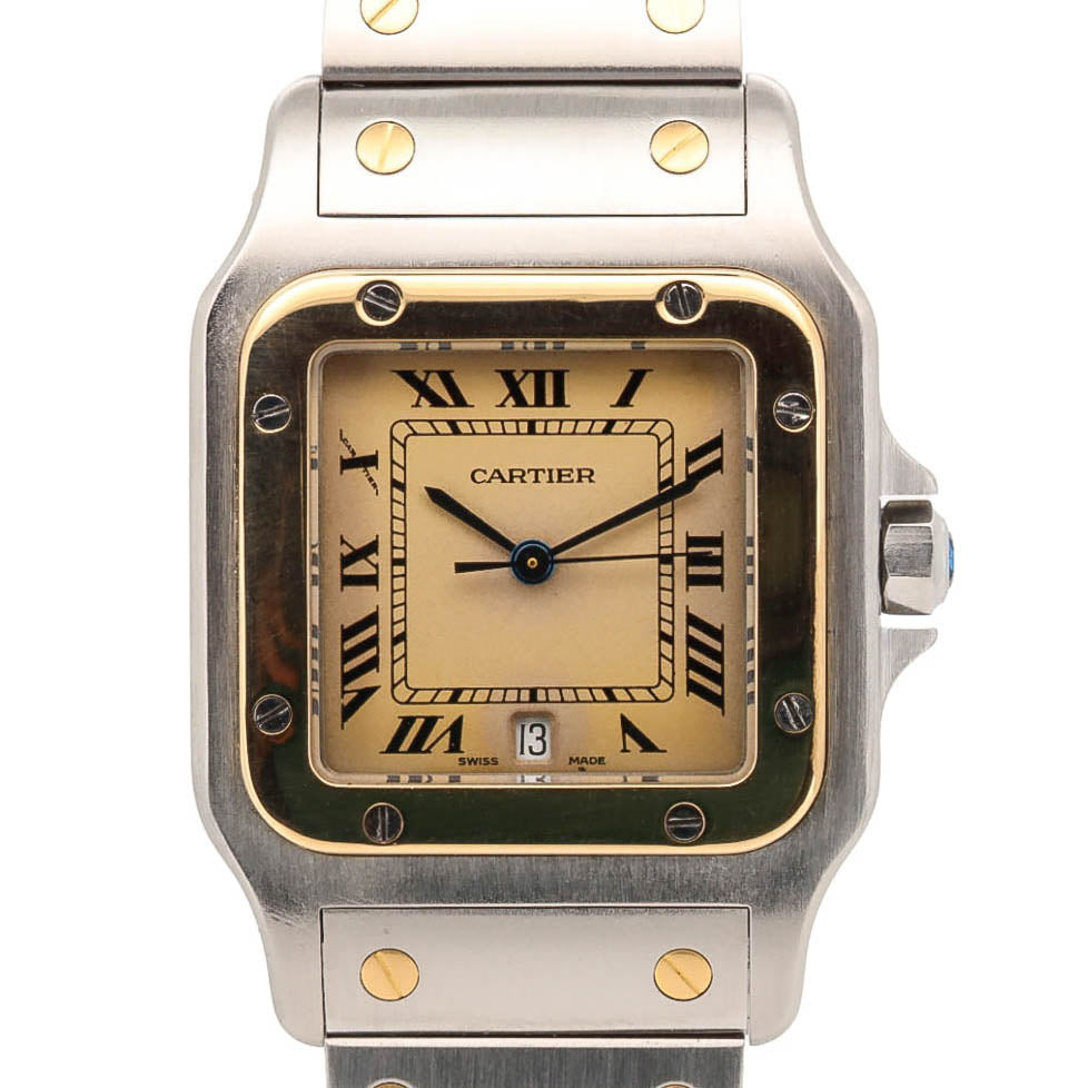 Cartier Santos Galbee 29x41mm 187901 Stahl Gold