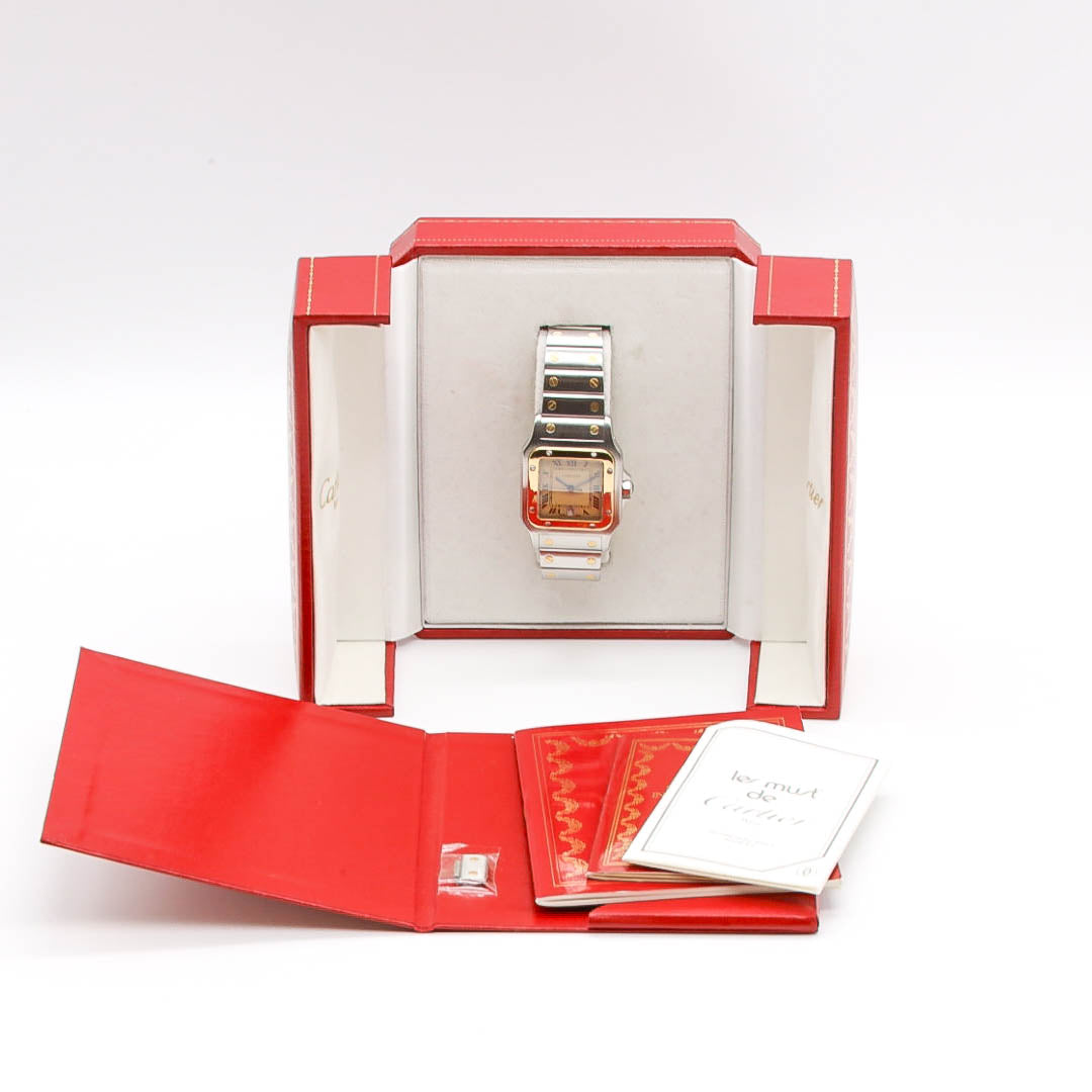 Cartier Santos Galbee 29x41mm 187901 Stahl Gold
