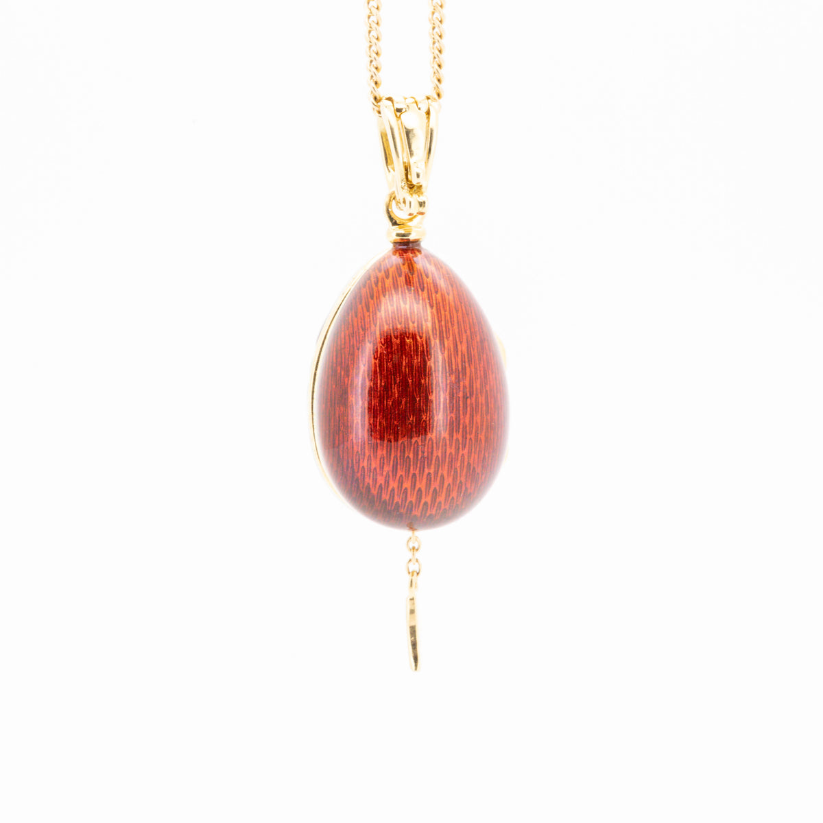 Faberge Anhänger Ei XL Zertifikat 750/18k  Emaille Brillanten F-133175